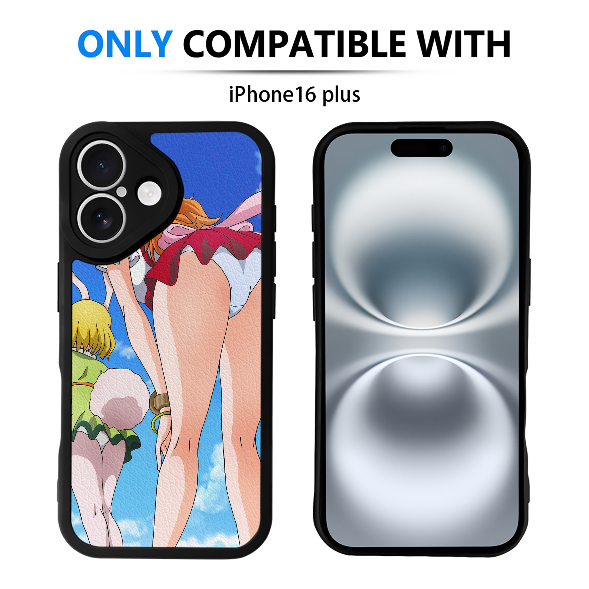 （画像用） ワンピース ONE PIECE 【iPhone 16シリーズ対応】シリコンスマホケース（レザー調） 材質：シリコン
